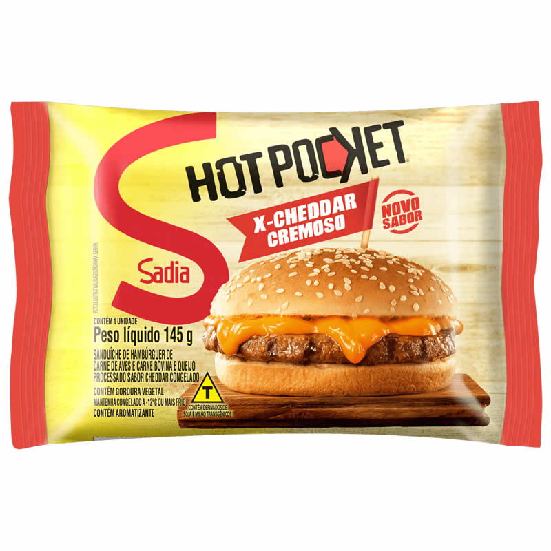 HOT POCKET SADIA XCHEDDAR CREM 145g